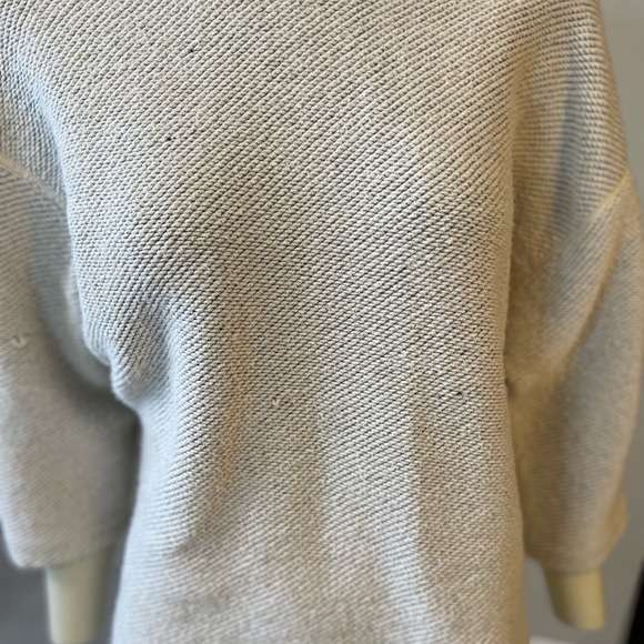 American Apparel Easy Sweater (Reversible) in Grey/Natural - Picture 5 of 11